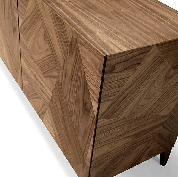 Walnut Sideboard Frammenti L411N by Arte Brotto usine Arte Brotto de l'Italie. Foto №6