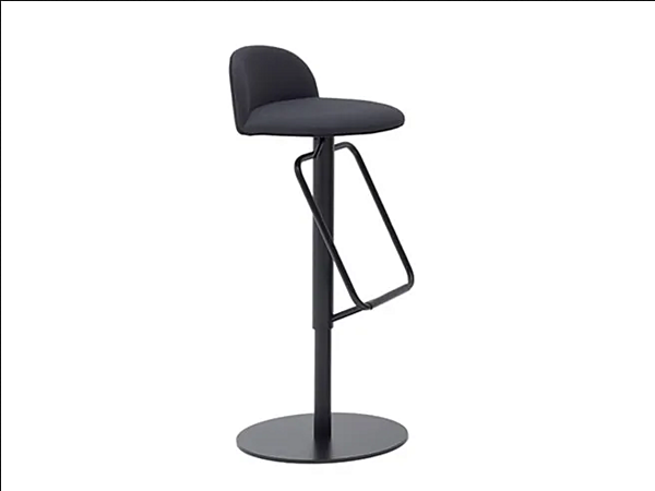 Tabouret réglable en hauteur avec dossier en tissu BROSS COSMO 2115 usine BROSS de l'Italie. Foto №1