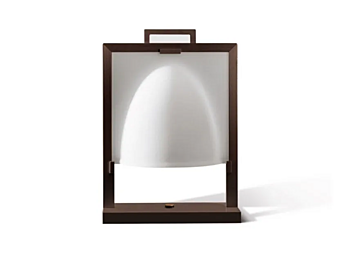 Lampe de table en bois et verre GIORGETTI Nao 45500