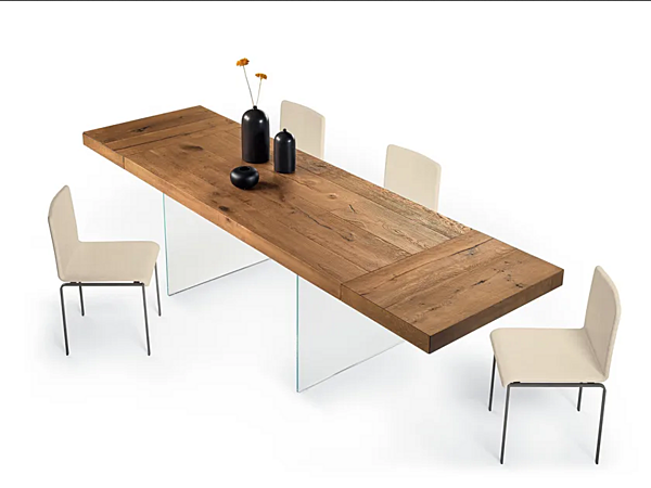 Table rectangulaire en bois et verre AIR LAGO 2180 2180 usine LAGO de l'Italie. Foto №2
