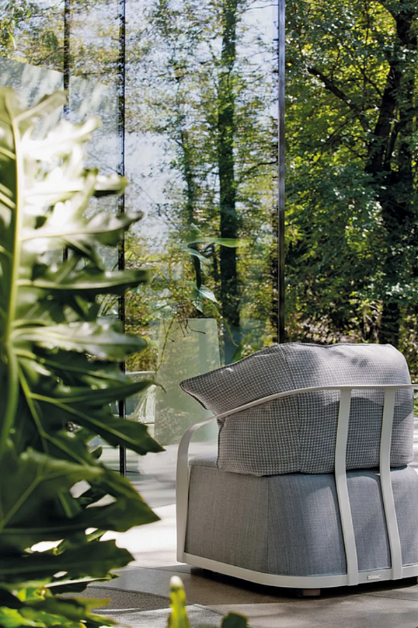 Fauteuil de jardin en tissu avec housse amovible et accoudoirs Atmosphera collection Tango TG.PL usine ATMOSPHERA de l'Italie. Foto №3