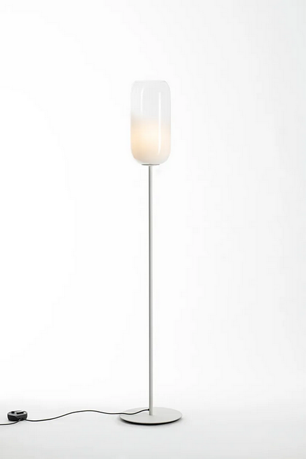 Lampe sur pied en verre soufflé LED Gople Artemide usine Artemide de l'Italie. Foto №4