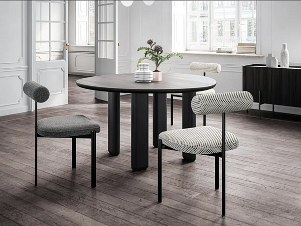 Table ronde en bois Caillou Liu Jo Living Collection CMB T25 usine Liu Jo Living Collection de l'Italie. Foto №5