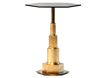 Table d'appoint hexagonale en verre MARIONI Kelly 02505T