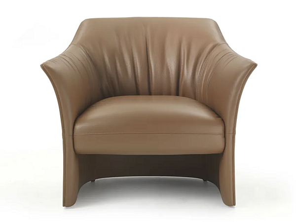 Fauteuil en cuir avec accoudoirs Sella I 4 Mariani usine i 4 Mariani de l'Italie. Foto №6