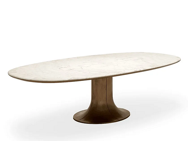 Table ovale en marbre Mizar GIORGETTI 73027, 73028, 73029 usine GIORGETTI de l'Italie. Foto №1