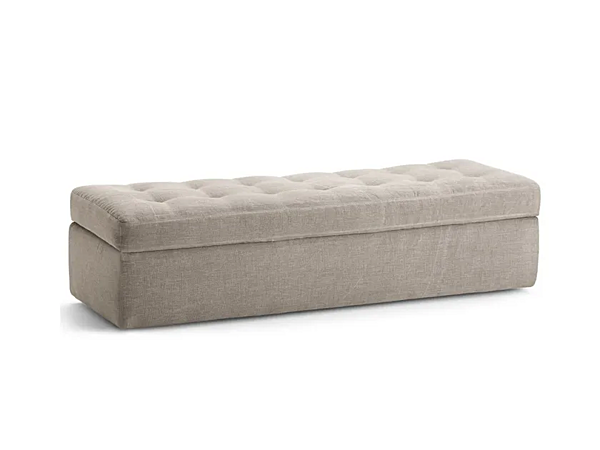 Pouf banc en tissu Iko Flou usine Flou de l'Italie. Foto №1
