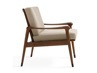 Fauteuil avec accoudoirs en tissu Denny GIORGETTI 57700, 57701