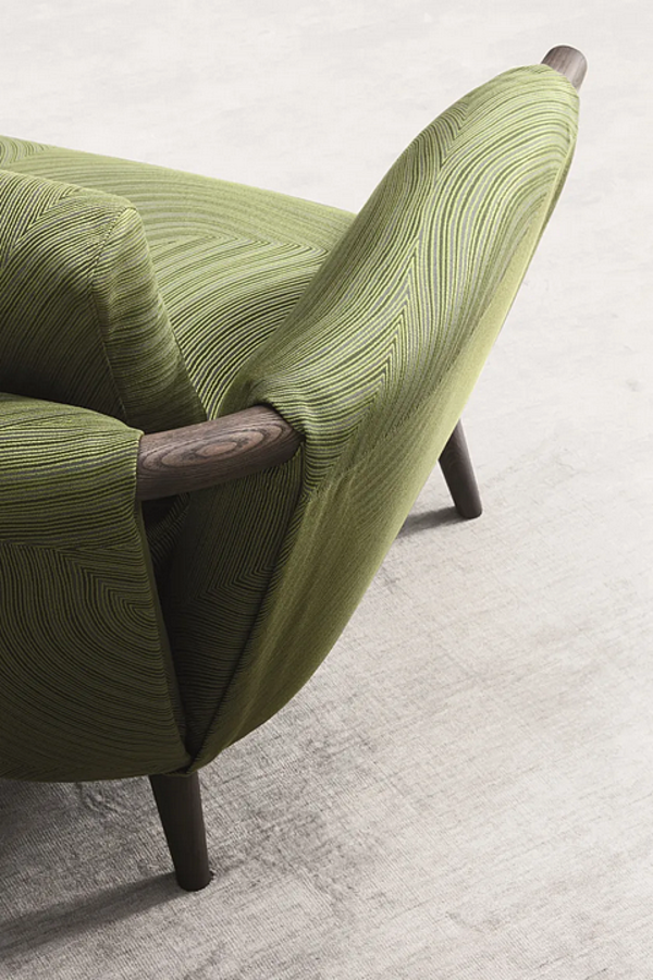 Fauteuil en tissu avec housse amovible Flou Gaudi usine Flou de l'Italie. Foto №13