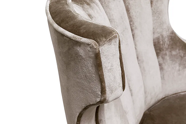 Fauteuil en velours avec accoudoirs Iguazu II BRABBU usine BRABBU de l'Italie. Foto №6