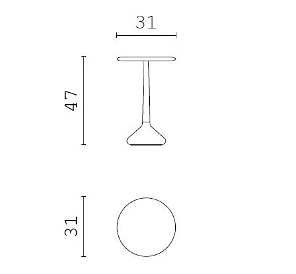 Table d'appoint ronde en bois EDA CPRN HOMOOD usine CPRN HOMOOD de l'Italie. Foto №2