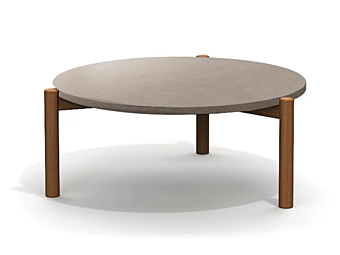 Table d'appoint ronde basse en métal Atmosphera Lodge LG.TC