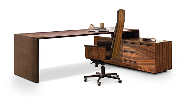 Bureau exécutif en bois en L I 4 Mariani Crossing usine i 4 Mariani de l'Italie. Foto №3