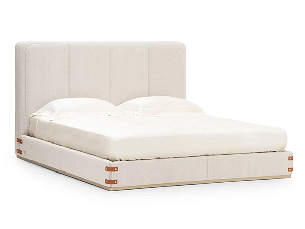 Lit double en tissu avec panneau rembourré Mida High Formitalia usine FORMITALIA de l'Italie. Foto №1