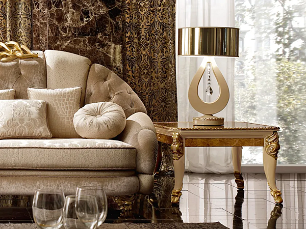 Table basse carrée en bois classique A.R. Arredamenti Harmony 326 usine A.R.ARREDAMENTI SRL de l'Italie. Foto №2