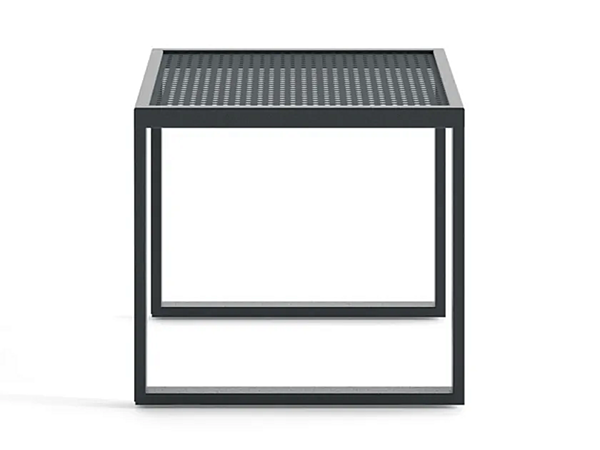 Table d'appoint carrée en aluminium laqué Atmosphera Qubik QU.SQ. usine ATMOSPHERA de l'Italie. Foto №2