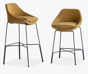 Chaise rembourrée en tissu Cut 910 I Potocco