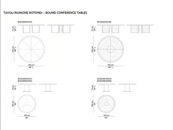 Table de réunion modulaire en bois grande i 4 Mariani usine i 4 Mariani de l'Italie. Foto №9