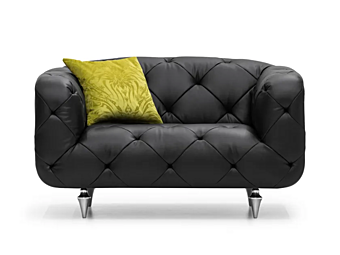 Fauteuil en cuir capitonné avec accoudoirs FORMITALIA JR OVERSEAS