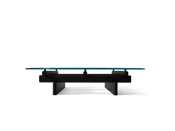 Table basse ronde en bois et verre CASSINA Sengu usine CASSINA de l'Italie. Foto №2