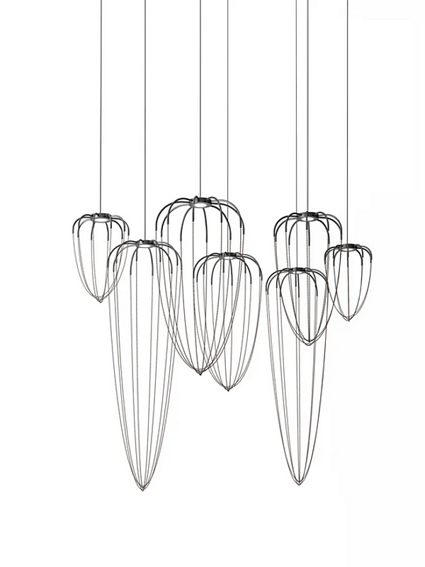 Suspension en aluminium LED Alysoid AXOLIGHT SPALYS34, SPALYS43, SPALY51P, SPALY5G usine Axolight de l'Italie. Foto №8