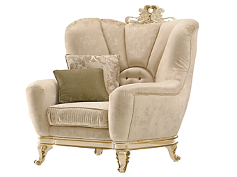 Fauteuil en tissu avec accoudoirs Ricasoli A.R. Arredamenti 981