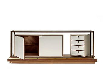 Commode modulable en bois et verre GIORGETTI Town