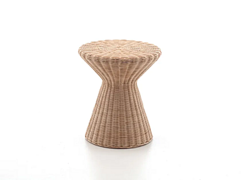 Tabouret en osier tissé table basse Bolla 12 Gervasoni usine Gervasoni de l'Italie