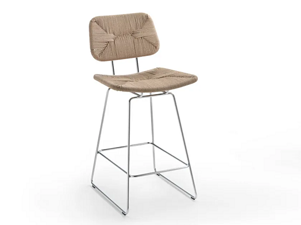 Tabouret en paille avec dos FLEXFORM ECHOES usine FLEXFORM de l'Italie. Foto №1