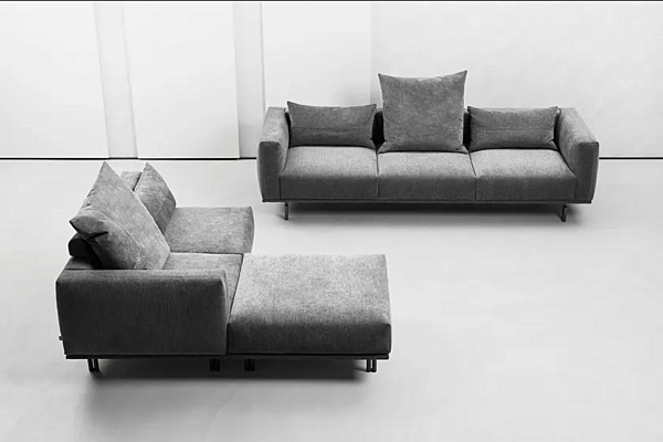 Canapé modulable en tissu Flou Binario usine Flou de l'Italie. Foto №11