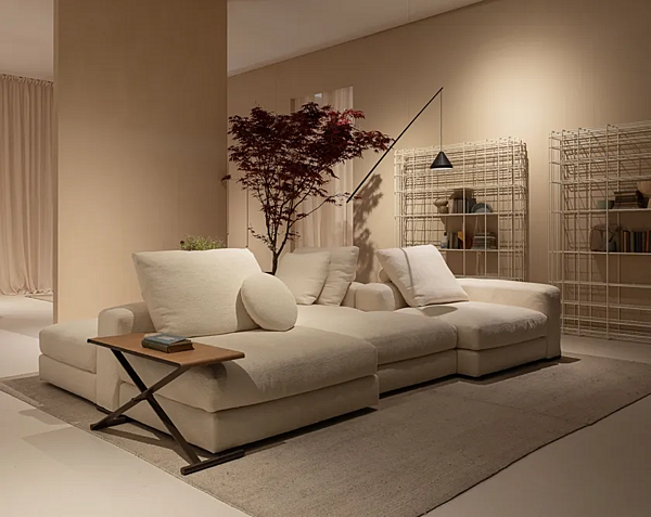 Canapé d'angle en tissu Ananta Saba usine SABA de l'Italie. Foto №13