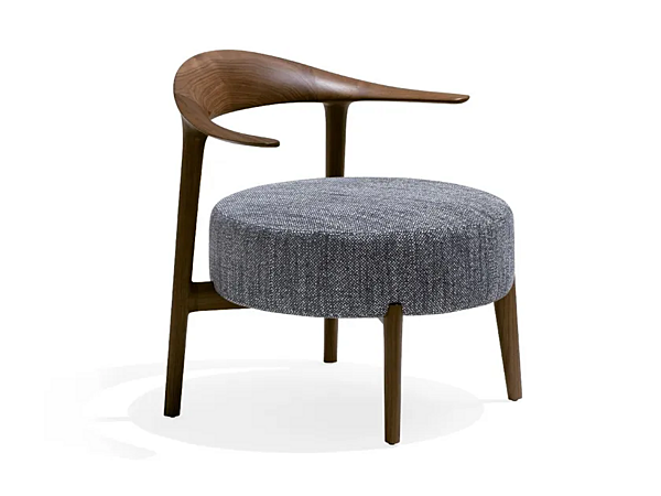 Fauteuil rembourré avec accoudoirs en tissu Ripple GIORGETTI 52760, 52761 usine GIORGETTI de l'Italie. Foto №1