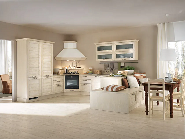 Cuisine en chêne avec poignées Claudia LUBE CUCINE usine LUBE CUCINE de l'Italie. Foto №1