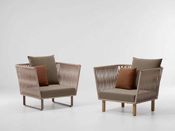 Fauteuil de jardin avec accoudoirs en aluminium KETTAL Bitta usine KETTAL de l'Italie. Foto №6