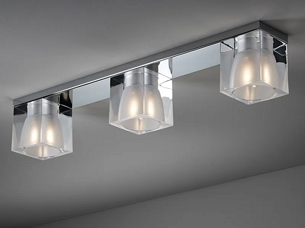 Lampe de plafond en cristal Fabbian Cubetto usine Fabbian de l'Italie. Foto №1
