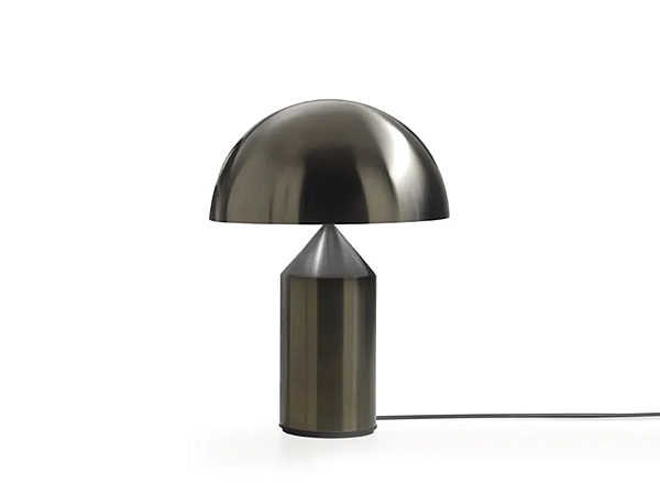 Lampe de table en aluminium nickel Atollo Oluce usine Oluce de l'Italie. Foto №4