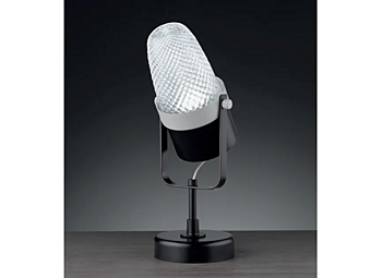 Lampe de table en verre LED avec son Euroluce Lampadari