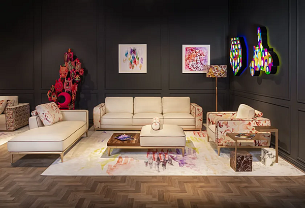 Fauteuil en tissu avec accoudoirs  H FORMITALIA -Armchair-A usine FORMITALIA de l'Italie. Foto №7