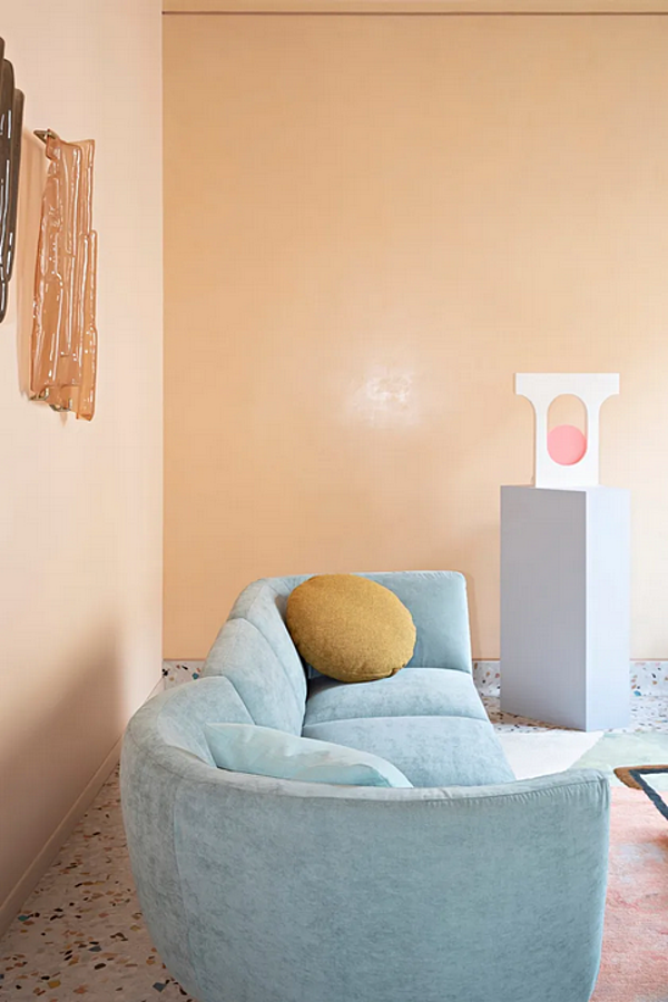 Canapé d'angle en tissu Saba collection Rendez Vous usine SABA de l'Italie. Foto №6