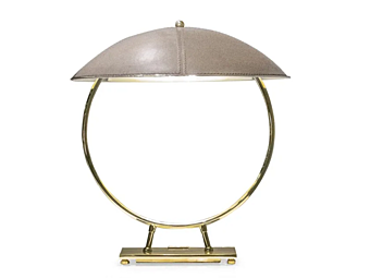 Lampe de table en cuir modèle casque FORMITALIA