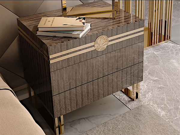 Table de chevet en bois avec tiroirs Bizzotto Italia Infinity usine Bizzotto Italia de l'Italie. Foto №3