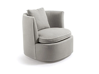 Fauteuil en tissu avec housse amovible Bessie Frigerio