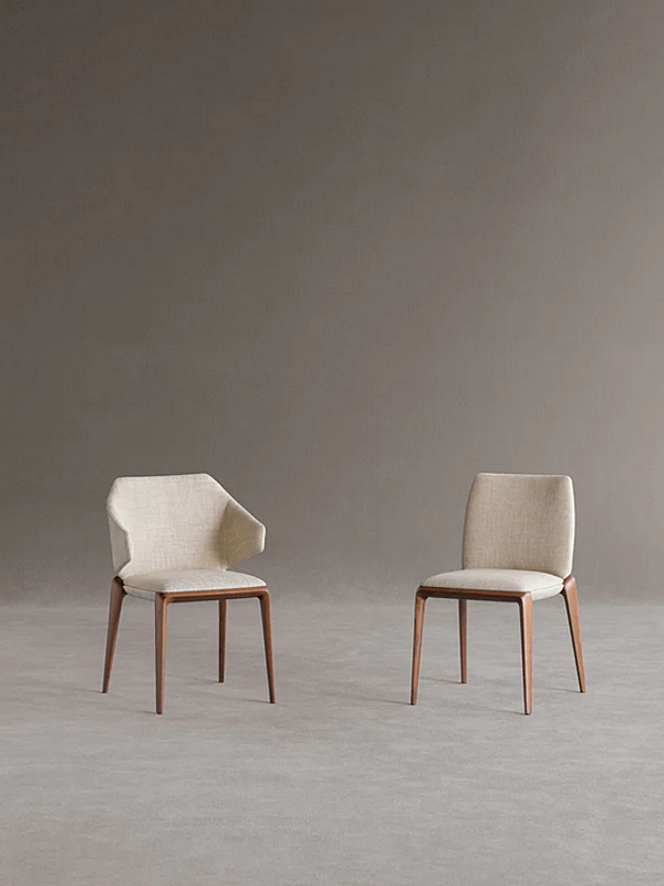 Chaise en tissu rembourré Hiru 947 Potocco 947 usine POTOCCO de l'Italie. Foto №3