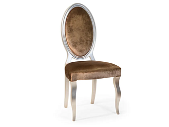 Chaise rembourrée en tissu Chantal CORTEZARI 645 Chaise rembourrée en tissu Chantal CORTEZARI 645 usine CORTE ZARI de l'Italie