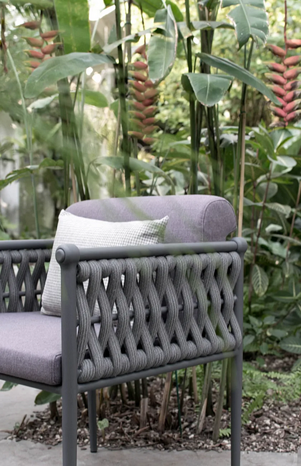 Chaise de jardin rembourrée en tissu avec accoudoirs Atmosphera Dandy 2 0 DA.PL1 usine ATMOSPHERA de l'Italie. Foto №4