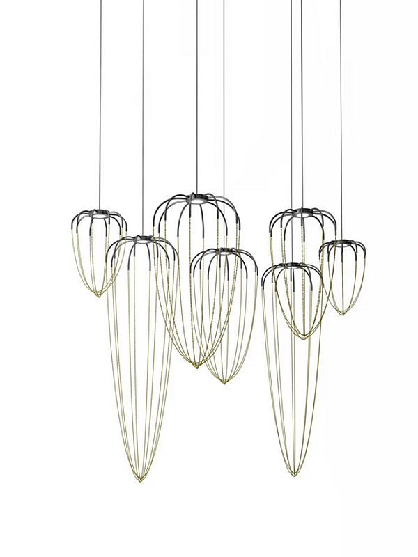 Suspension en aluminium LED Alysoid AXOLIGHT SPALYS34, SPALYS43, SPALY51P, SPALY5G usine Axolight de l'Italie. Foto №4