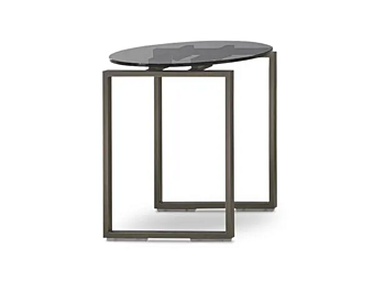 Table d'appoint ronde en cristal Kubico i 4 Mariani