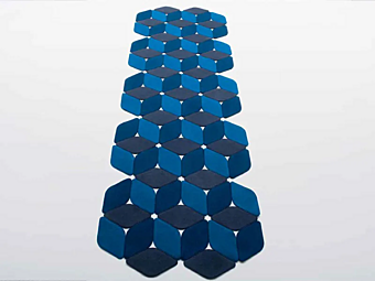 Tapis en feutre motif kaléidoscope PAOLA LENTI Tapis en feutre motif kaléidoscope PAOLA LENTI usine PAOLA LENTI de l'Italie