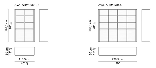 Étagère en bois ouverte haute Avatar I 4 Mariani usine i 4 Mariani de l'Italie. Foto №4