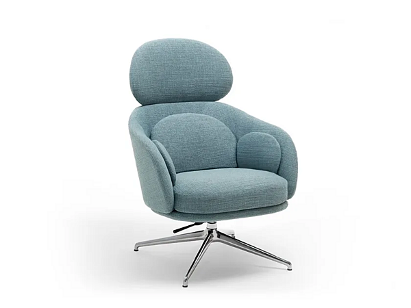 Fauteuil Bergère avec repose-tête et housse amovible Saba Sunset usine SABA de l'Italie. Foto №3